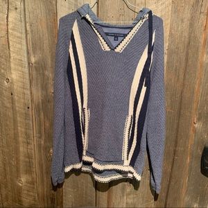 Tommy Hilfiger mens poncho hoodie size small
